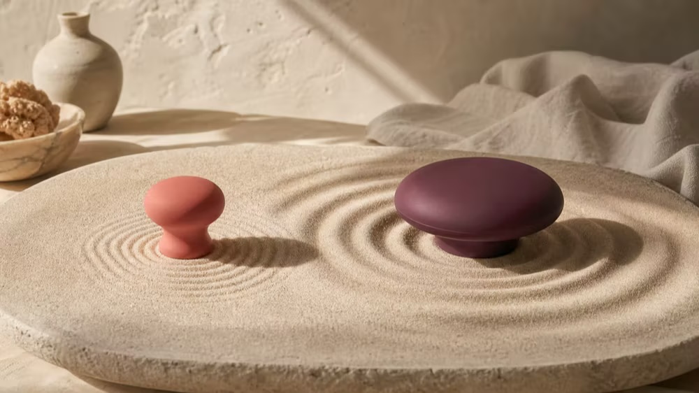 A vibrator in a quiet bedroom setting representing differences in motor character